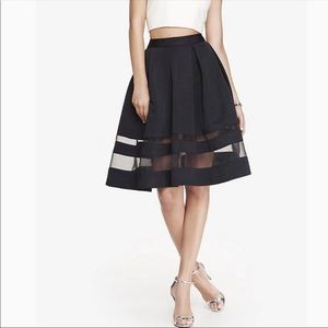 Express High Waist Organza Skirt + Free Crop Too